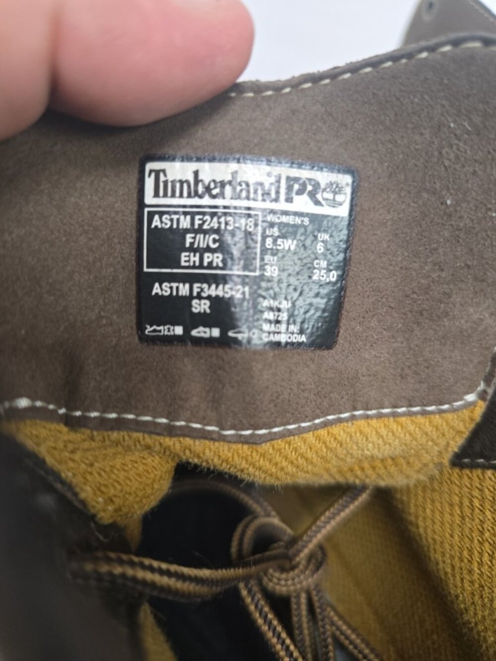 Timberland PRO Women's 6” Hightower Alloy Toe Work Boot A1KJU Dark Brown 8.5M - Picture 4 of 7